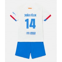 Koszulka piłkarska Barcelona Joao Felix #14 Strój wyjazdowy dla dzieci 2023-24 tanio Krótki Rękaw (+ Krótkie spodenki)